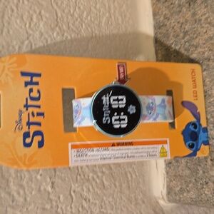 Disney Stitch Led Blue Watch Nwt